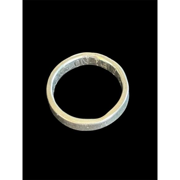 Sterling Silver Custom Design Promise Band Ring Two Fish Love Infinity 5.5 925 - Picture 4 of 8